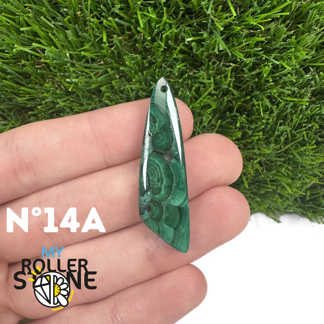 Pendentif Percée Malachite Goutte - Image 28