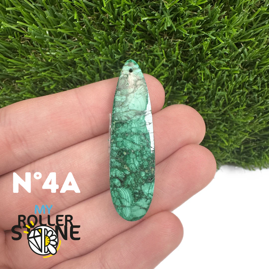 Pendentif Percée Malachite Goutte - Image 9