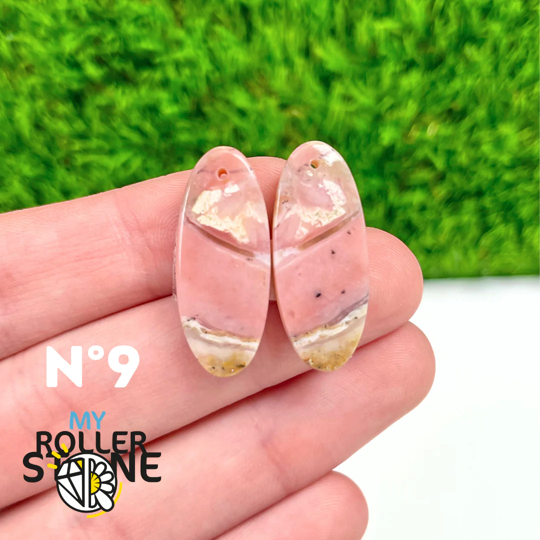 Pendentif Percé Opale Rose Duo - Image 10