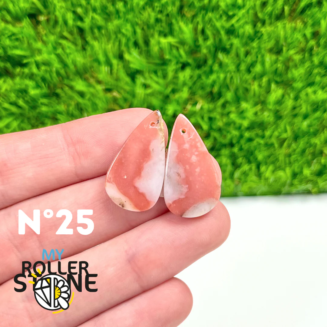 Pendentif Percé Opale Rose Duo - Image 26