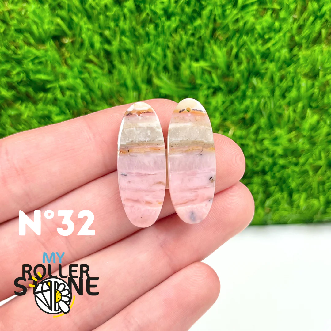 Pendentif Percé Opale Rose Duo - Image 33