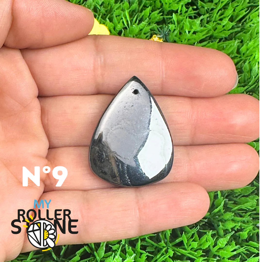 Pendentif Percé Psilomelane Argenté - Image 11