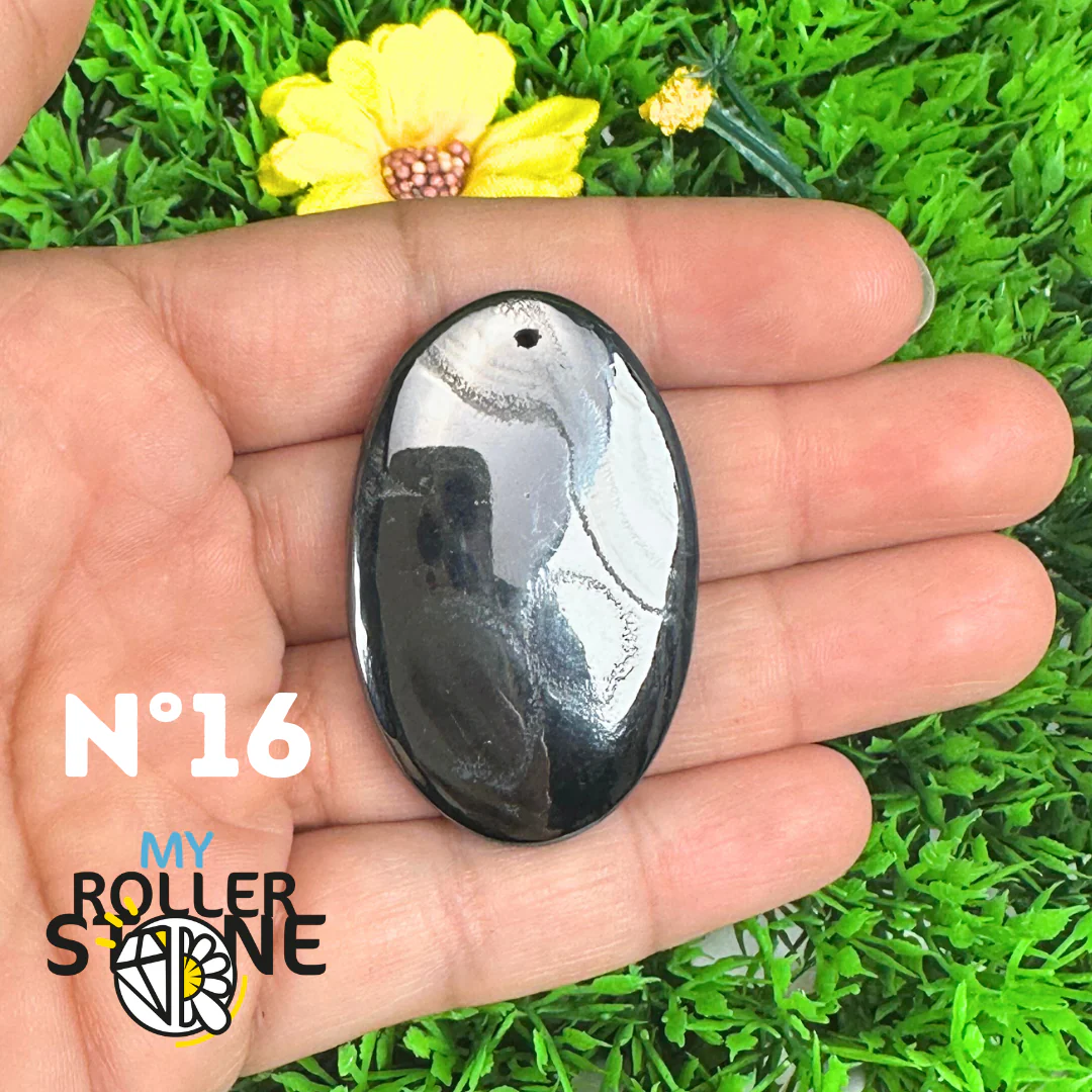 Pendentif Percé Psilomelane Argenté - Image 18