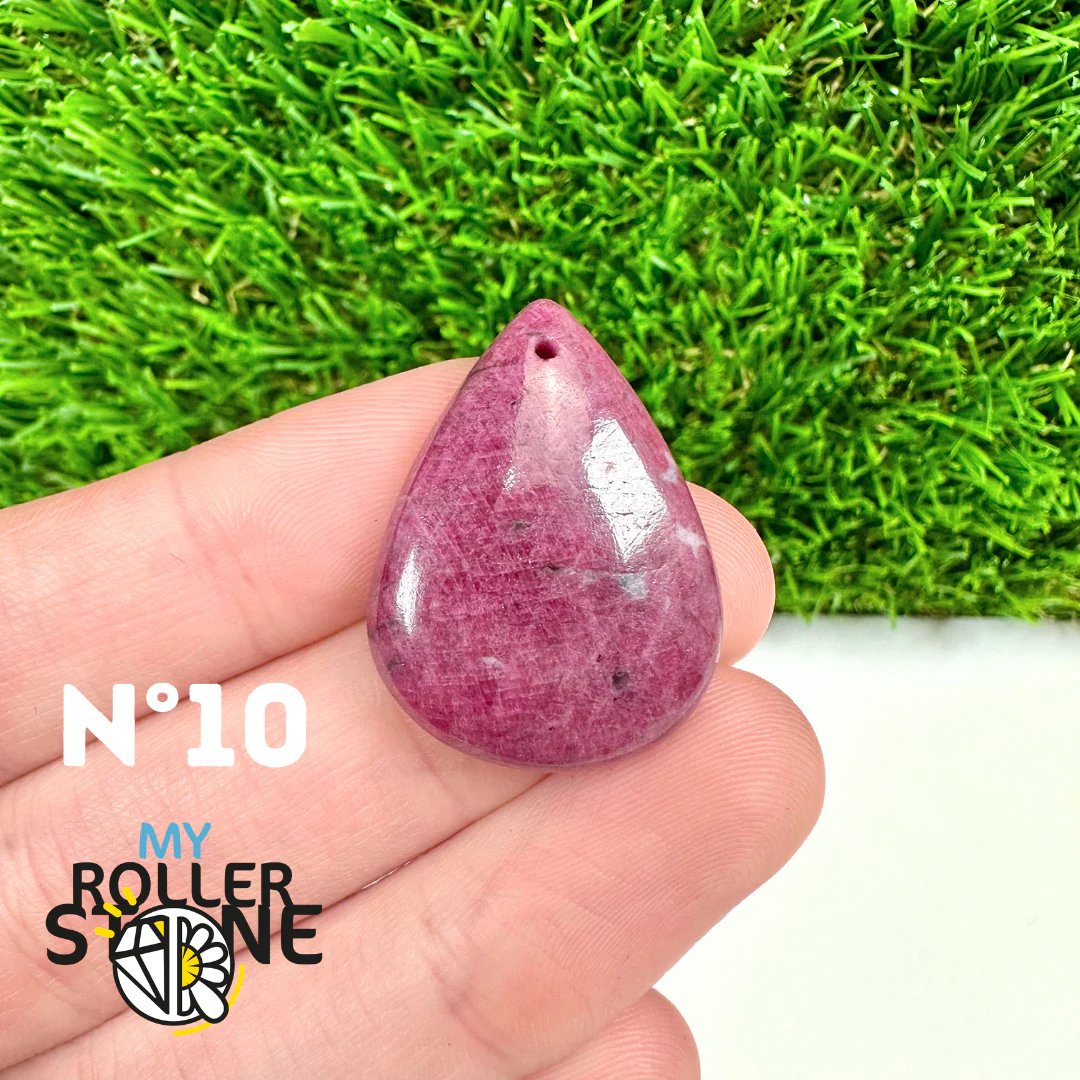 Pendentif Rubis sur Zoïsite percé – 5A - Image 13