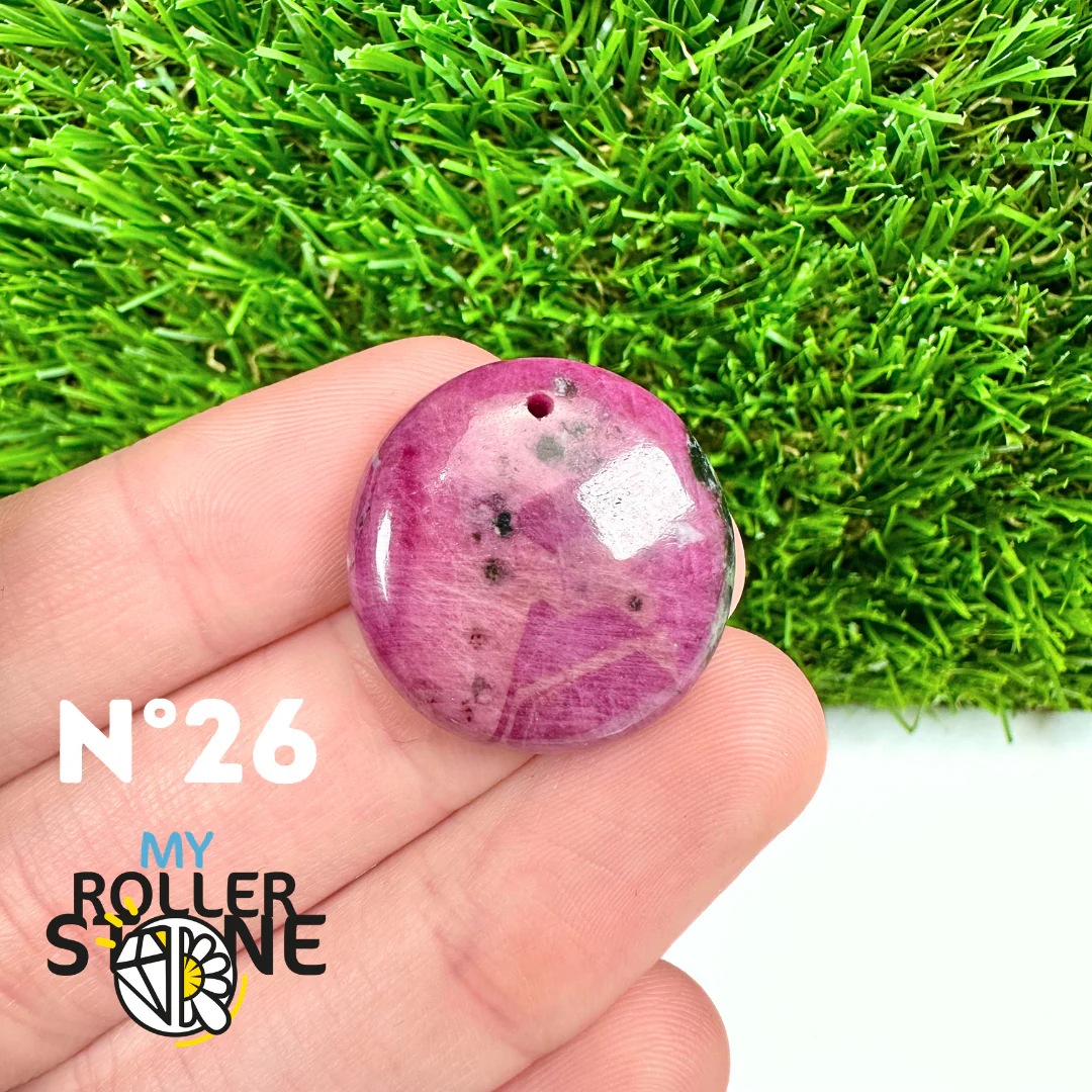 Pendentif Rubis sur Zoïsite percé – 5A - Image 29