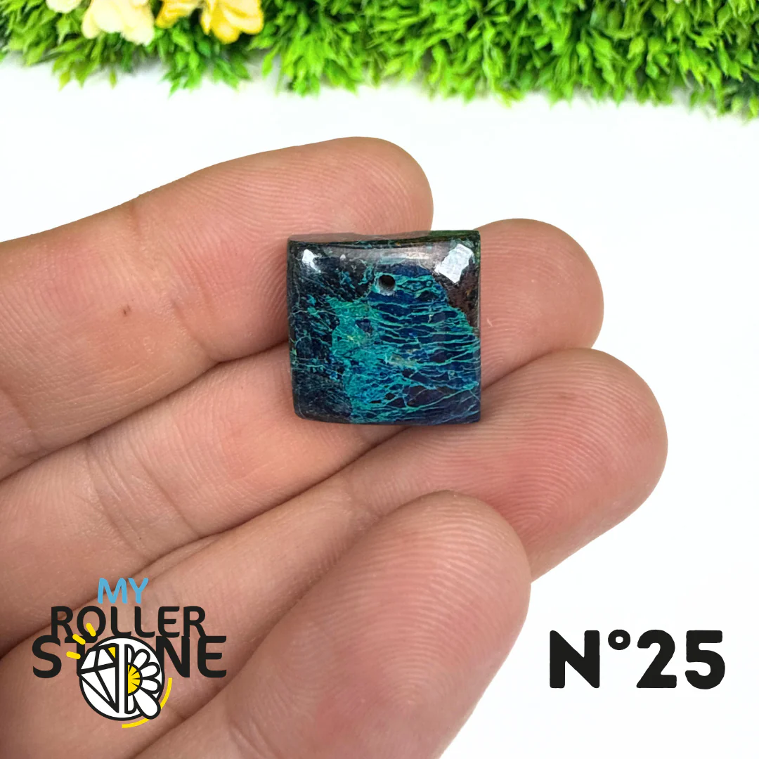Pendentif Percé Shattuckite avec Cuprite - Image 26