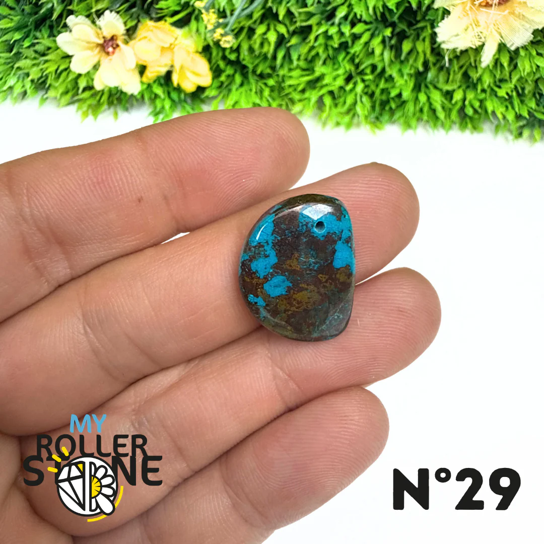 Pendentif Percé Shattuckite avec Cuprite - Image 30