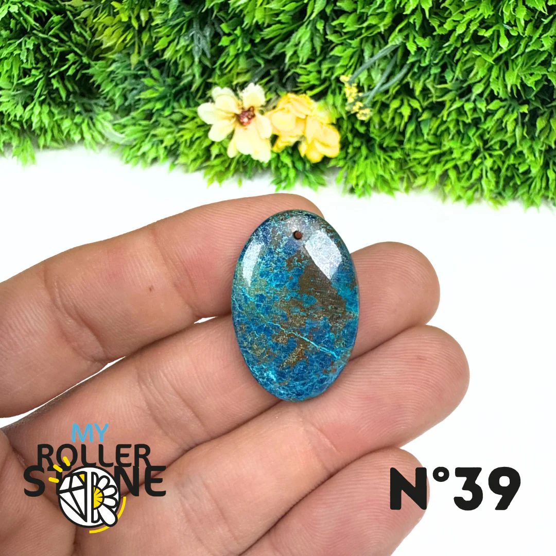Pendentif Percé Shattuckite avec Cuprite - Image 40