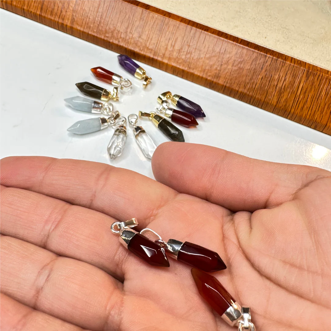 Pendentif petite Pointe facettée - Image 3