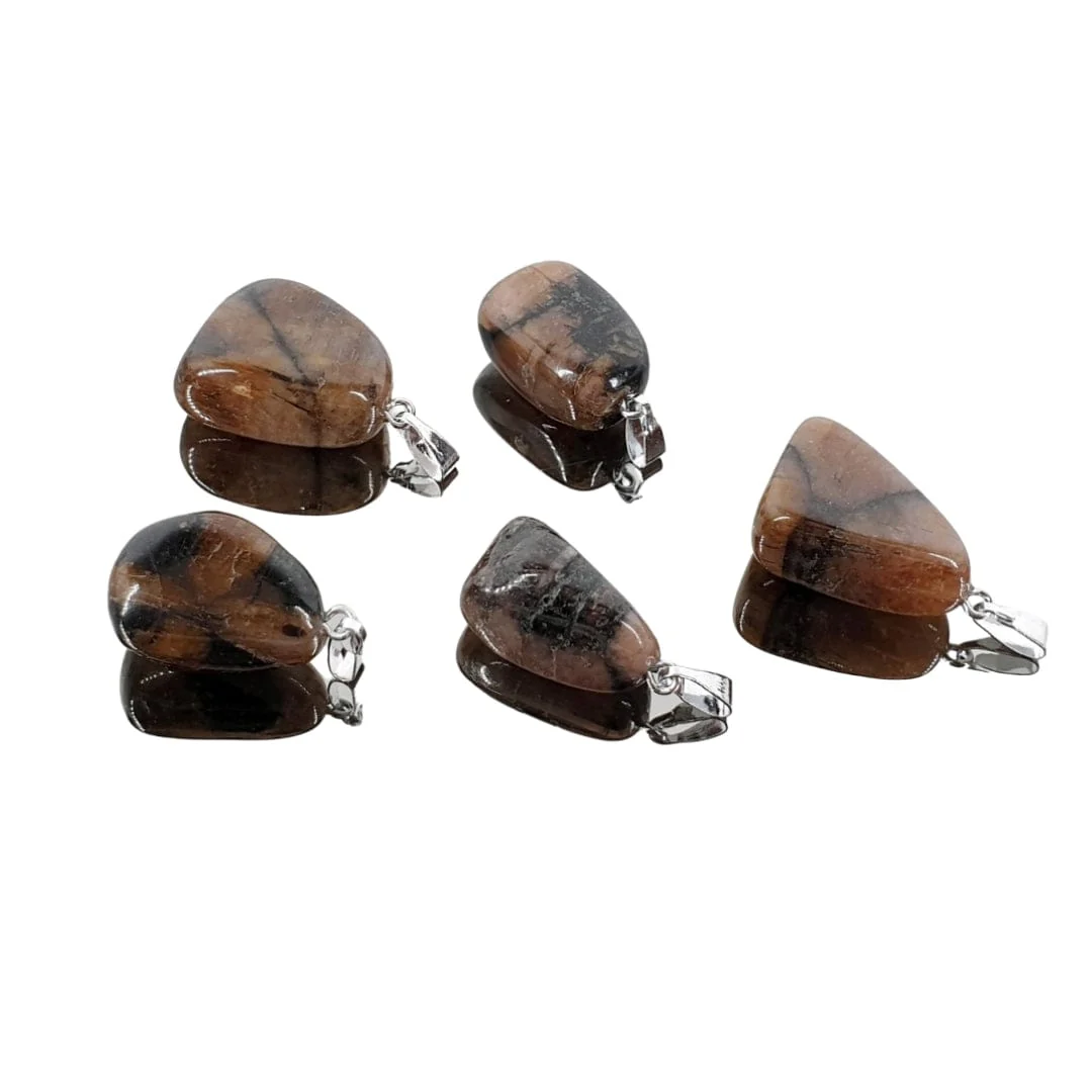 Pendentif Pierre Chiastolite