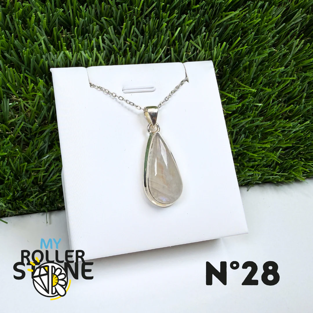 Pendentif Pierre de Lune Argent #28 - Image 2