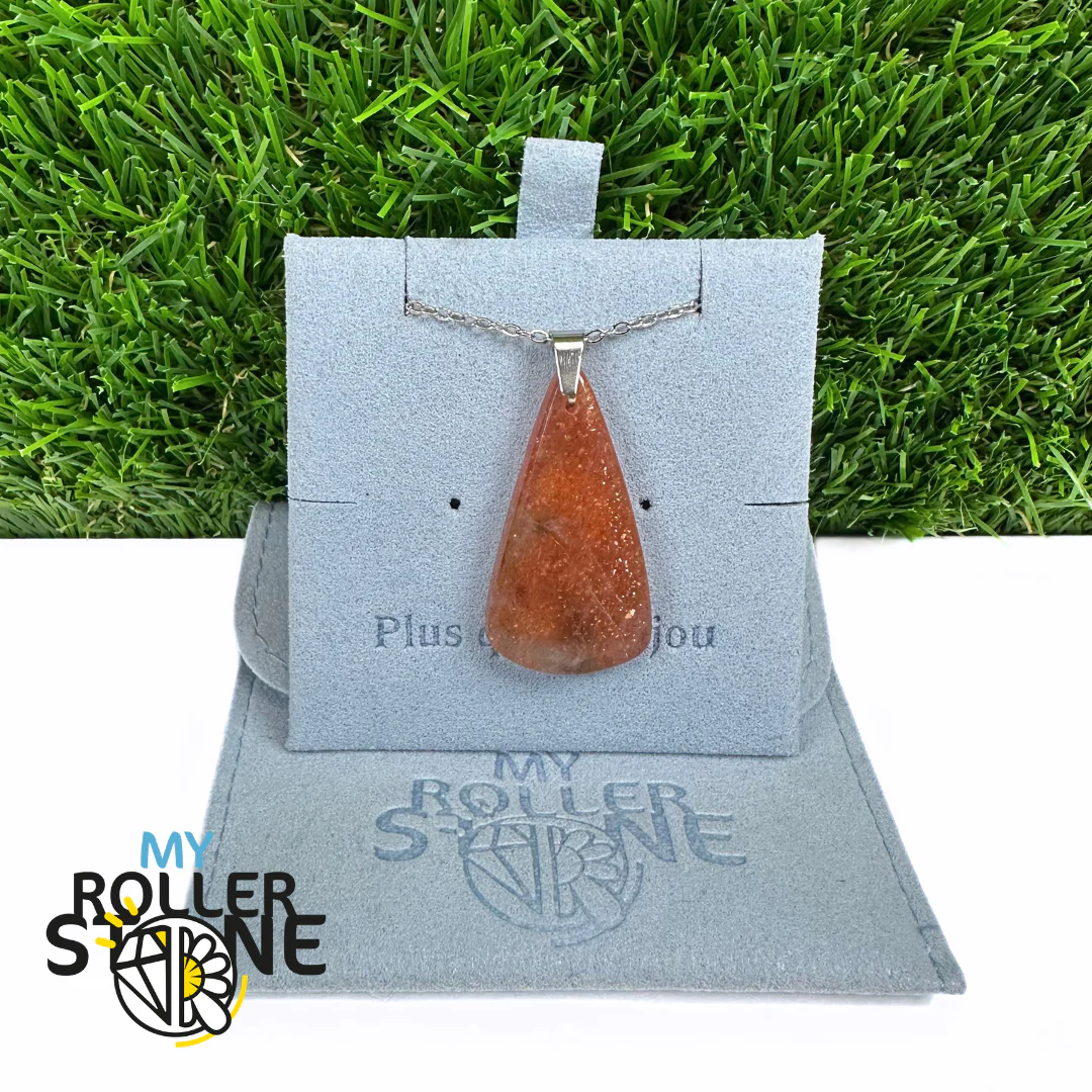 Pendentif Pierre du soleil percé 5A - Image 2