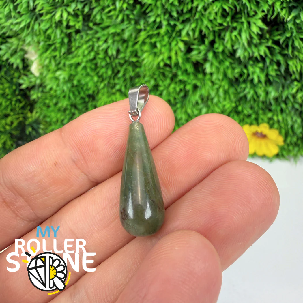Pendentif pierre goutte (Aventurine, Oeil de tigre, Quartz rose...) - Image 9