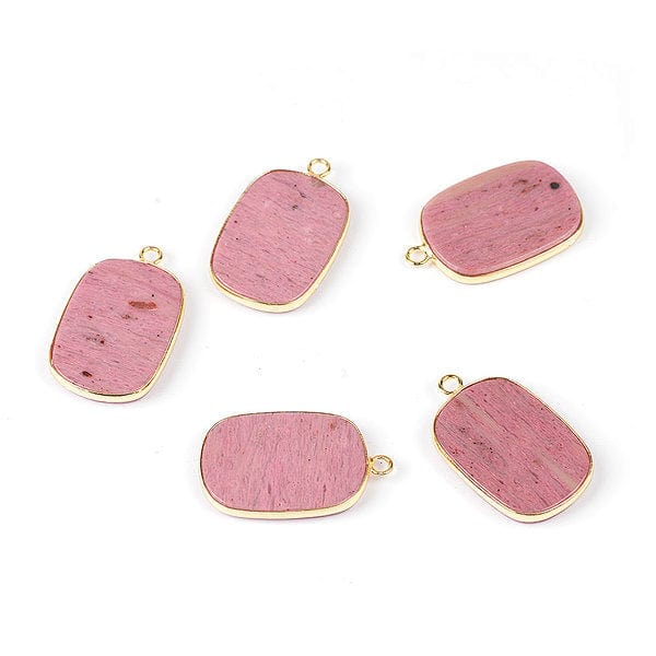 Pendentif plat serti Rhodonite ou Amethyste - Image 3