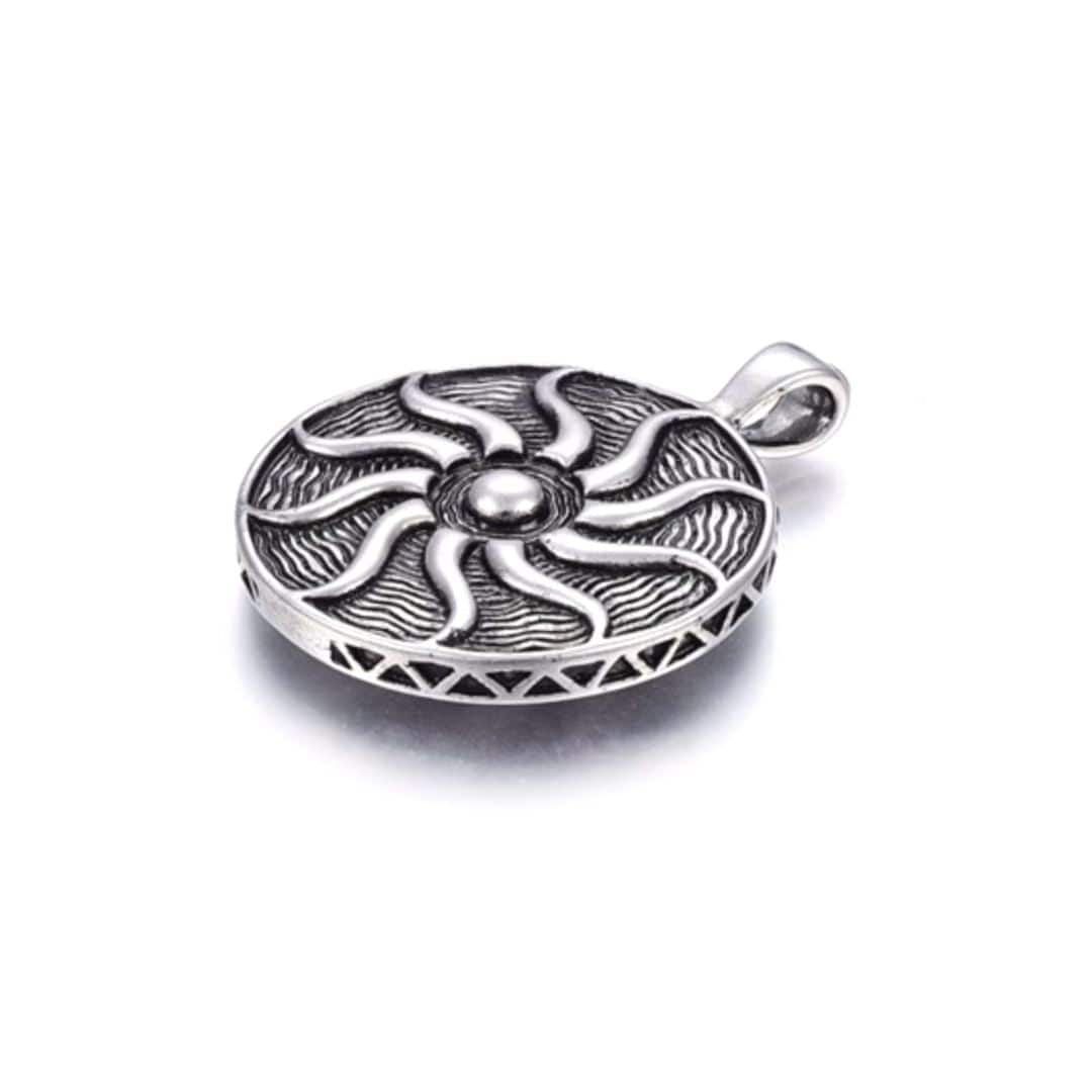 Pendentif plat rond soleil - Image 2