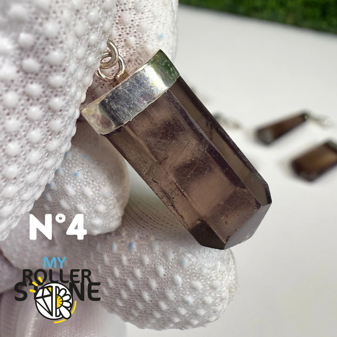 Pendentif Quartz fumé et Argent - Image 5