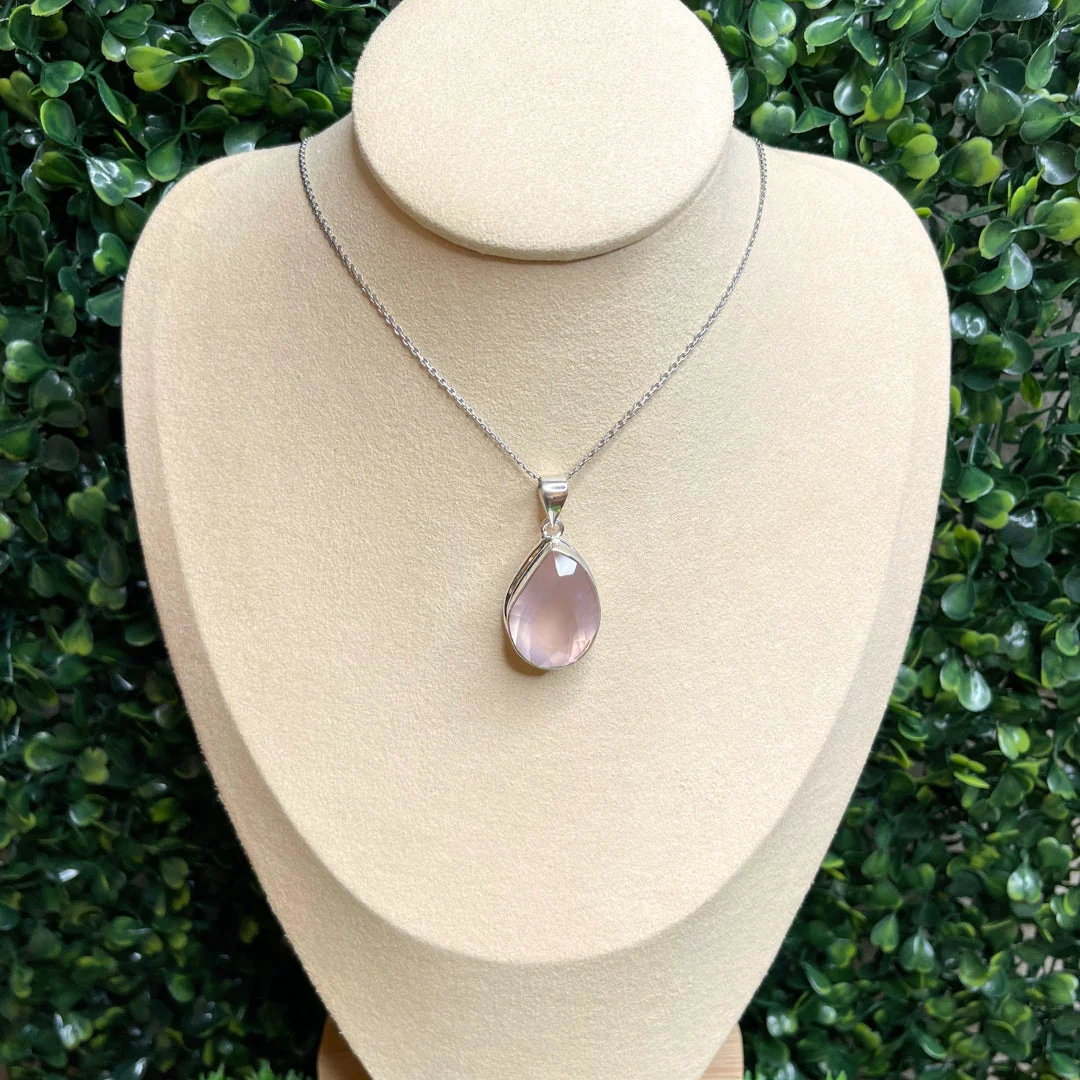 Pendentif Quartz Rose #34 - Image 2