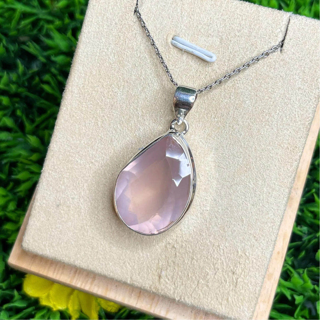 Pendentif Quartz Rose #34 - Image 3
