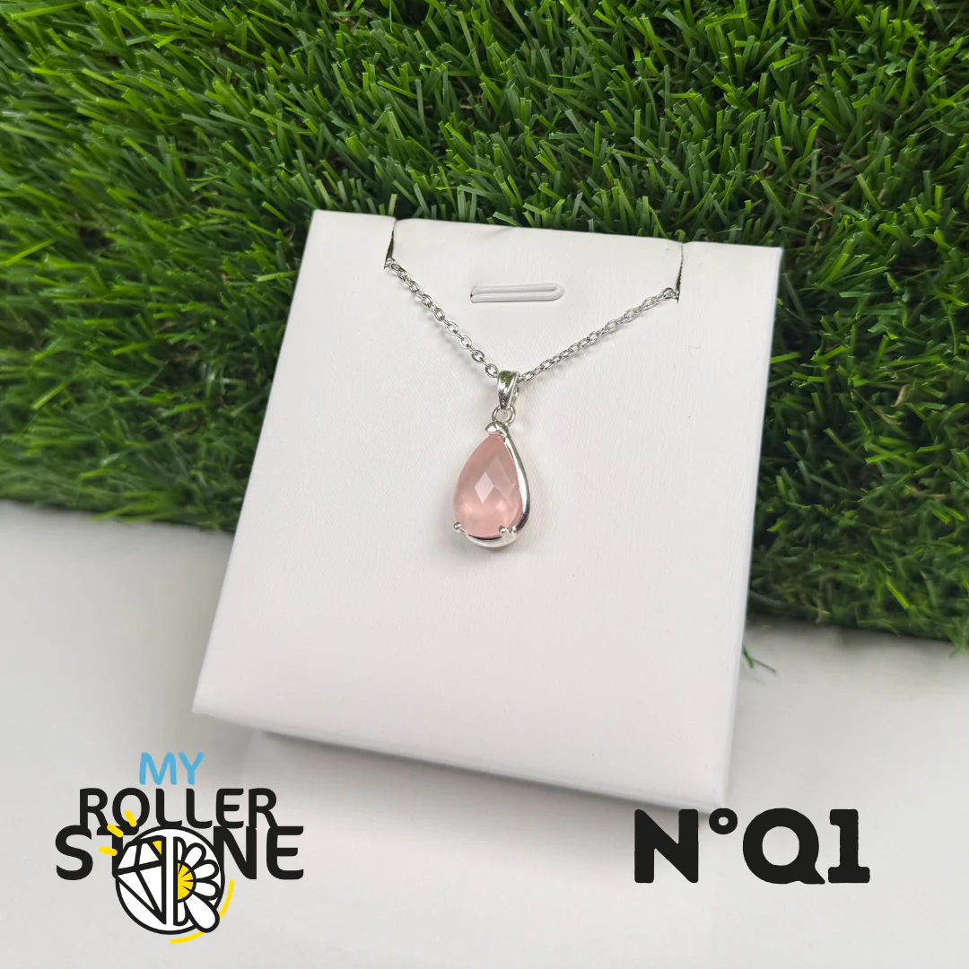Pendentif Quartz rose Argent 925 #QR1 - Image 2