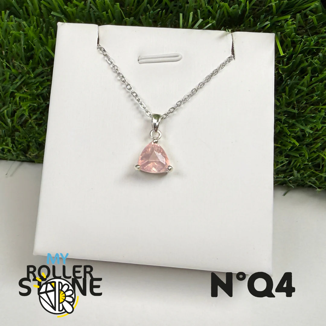 Pendentif Quartz rose Argent 925 #QR4 - Image 2