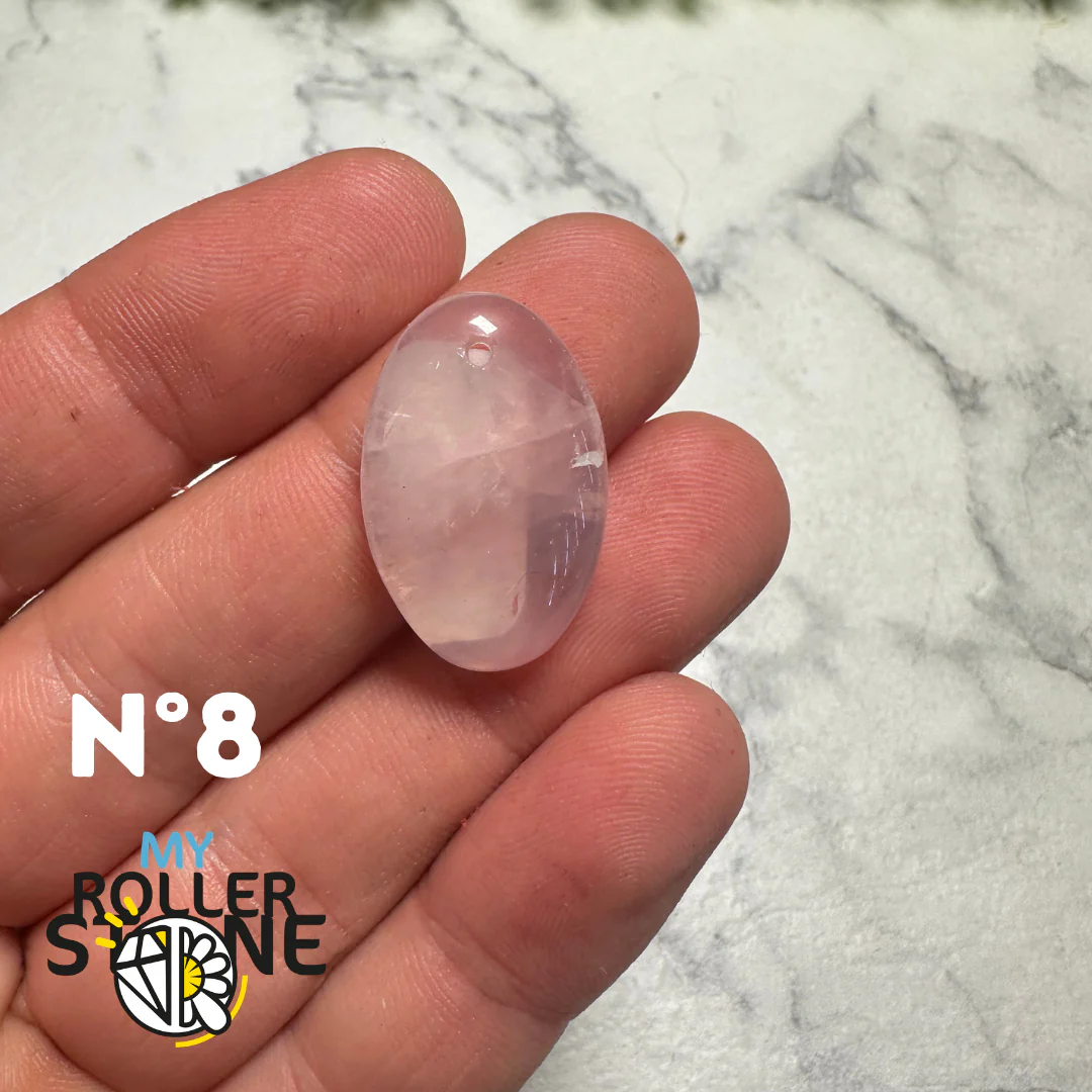 Pendentif Quartz rose percé - Image 12