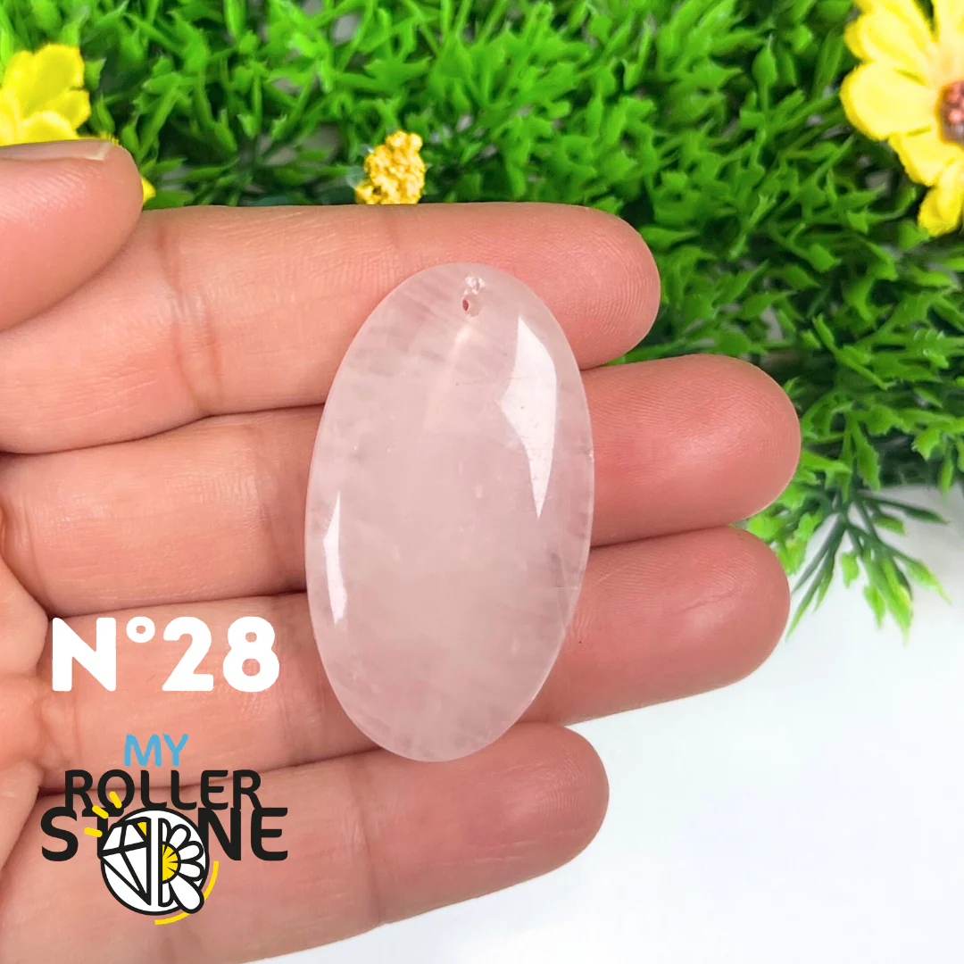 Pendentif Quartz rose percé - Image 22