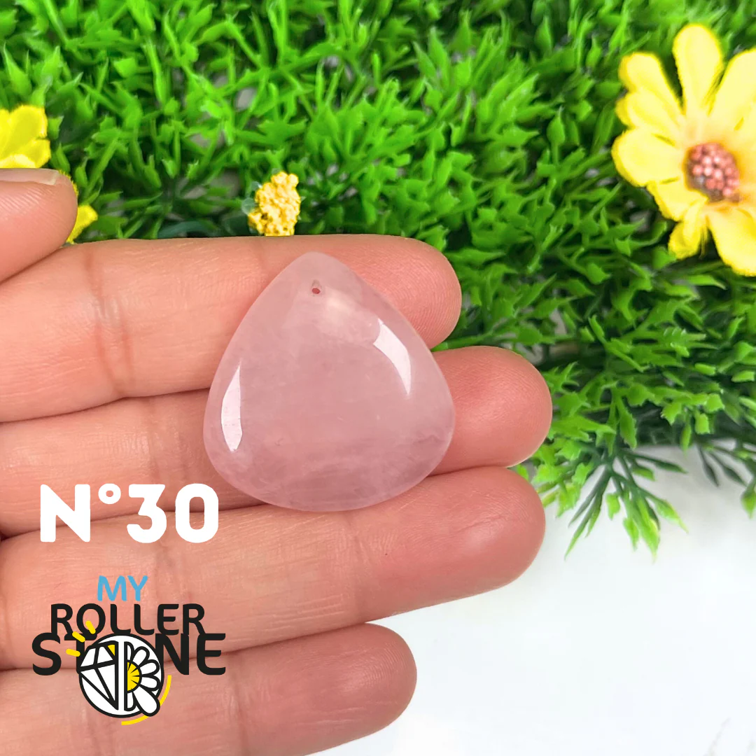 Pendentif Quartz rose percé - Image 25