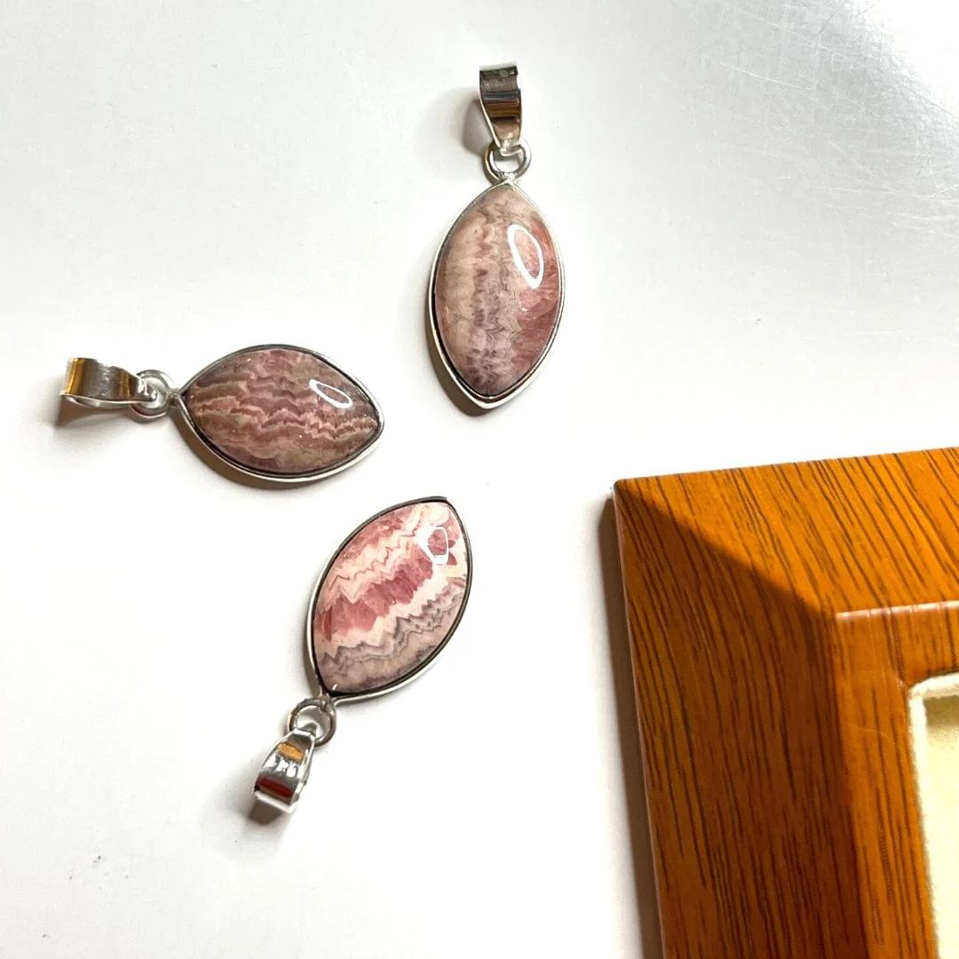 Pendentif Rhodochrosite Argent 925 - Image 5