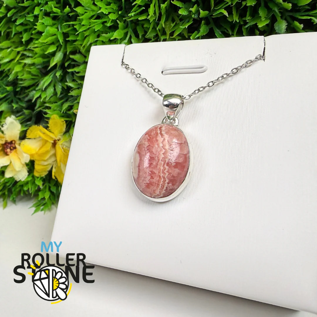 Pendentif Rhodochrosite Argent 925 – RDOP2490 - Image 2