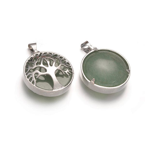 Pendentif rond arbre de vie pierre - Image 3