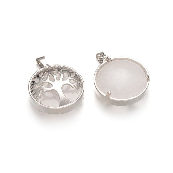 Pendentif rond arbre de vie pierre - Image 8