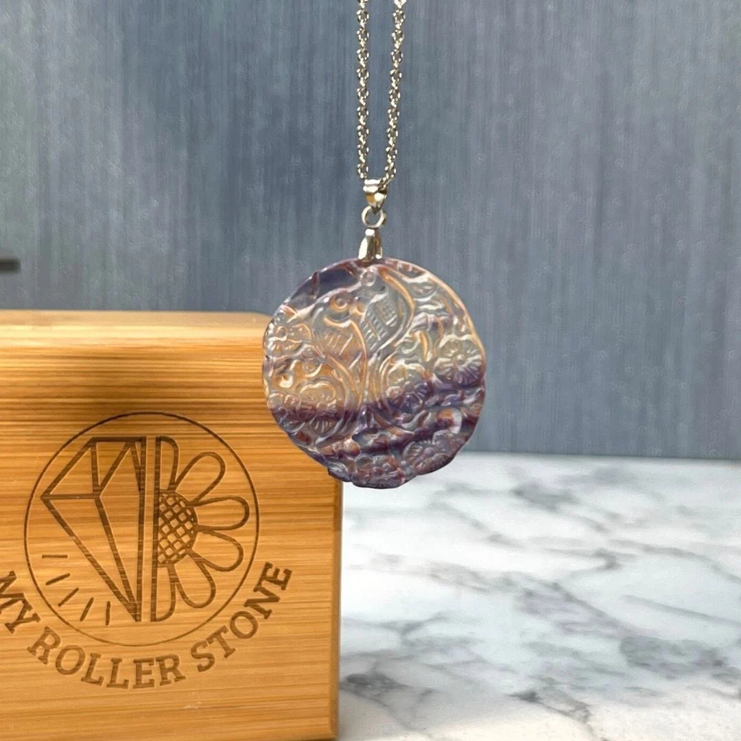 Pendentif rond oiseaux - Image 2