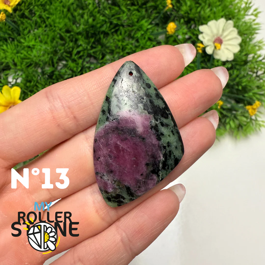 Pendentif Rubis Zoïsite 5A percé - Image 15