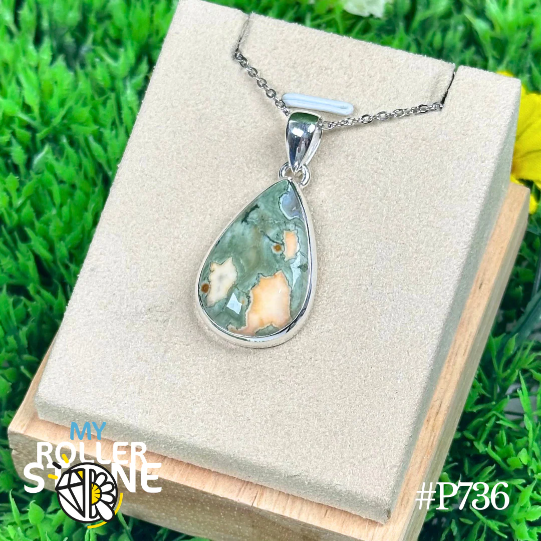 Pendentif Rhyolite Argent #P736