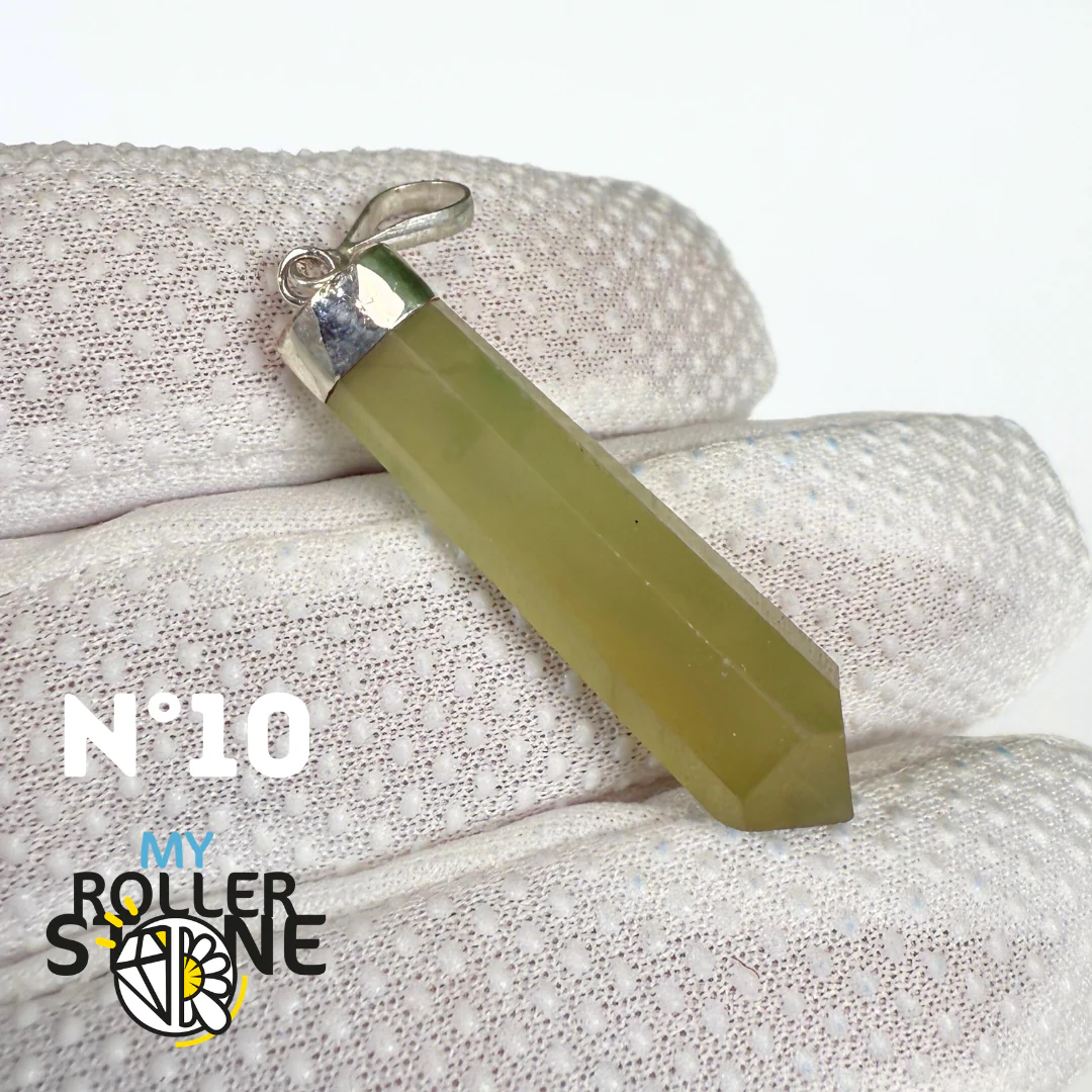 Pendentif Serpentine et Argent - Image 11