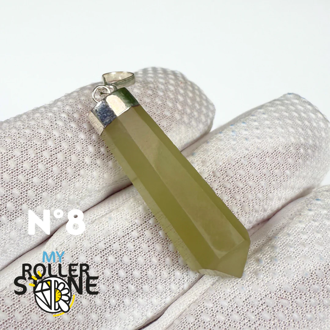 Pendentif Serpentine et Argent - Image 9