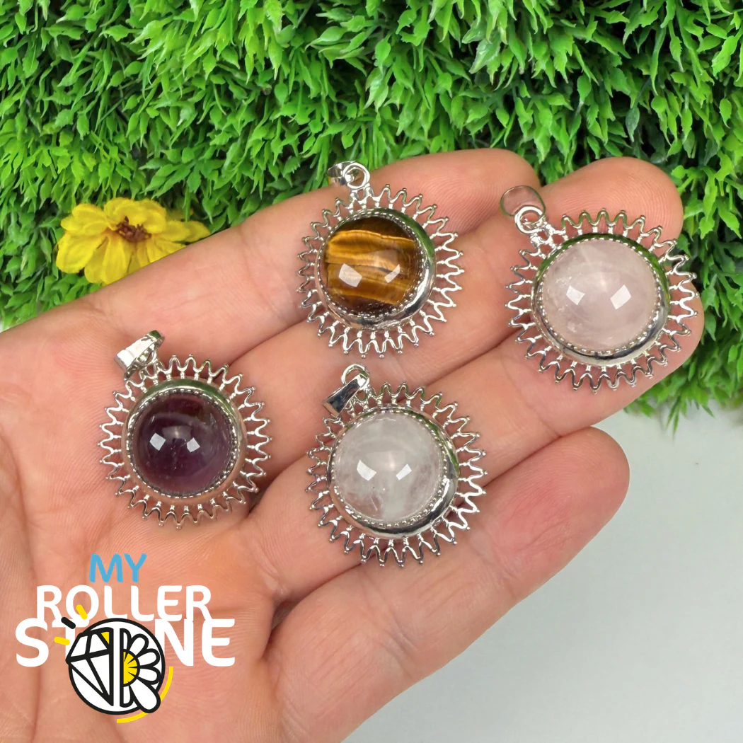 Pendentif Soleil Pierre