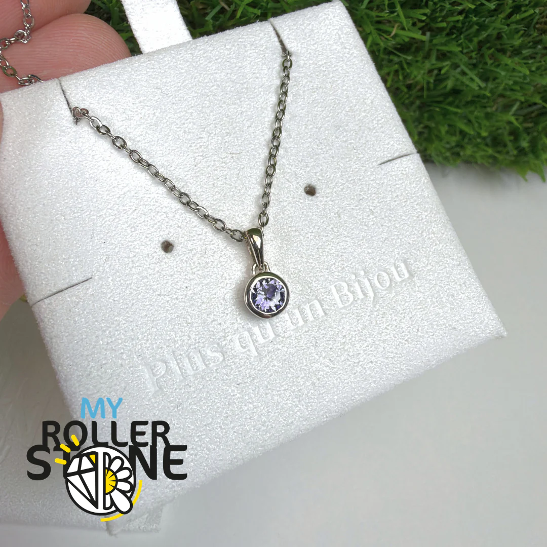 Pendentif Solitaire Tanzanite Rond Argent 925 - Image 2