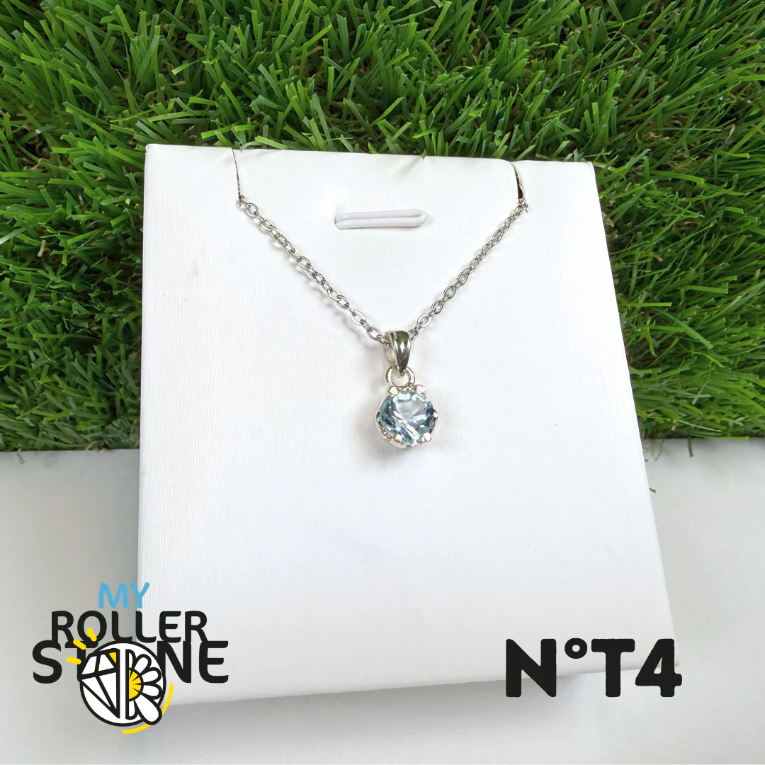 Pendentif Topaze Bleue Argent 925 #4 - Image 2