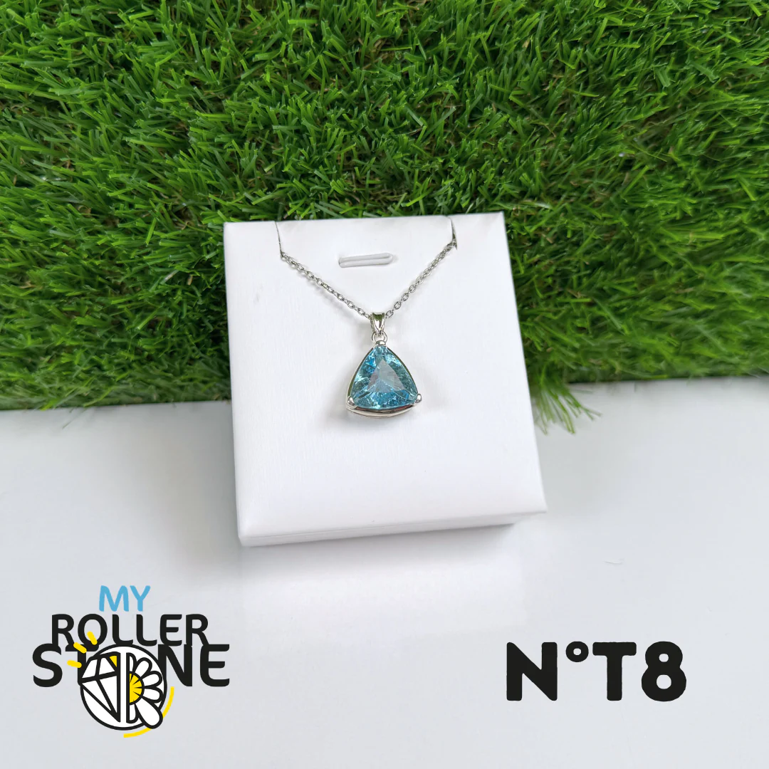 Pendentif Topaze Bleue Argent 925 #8 - Image 2