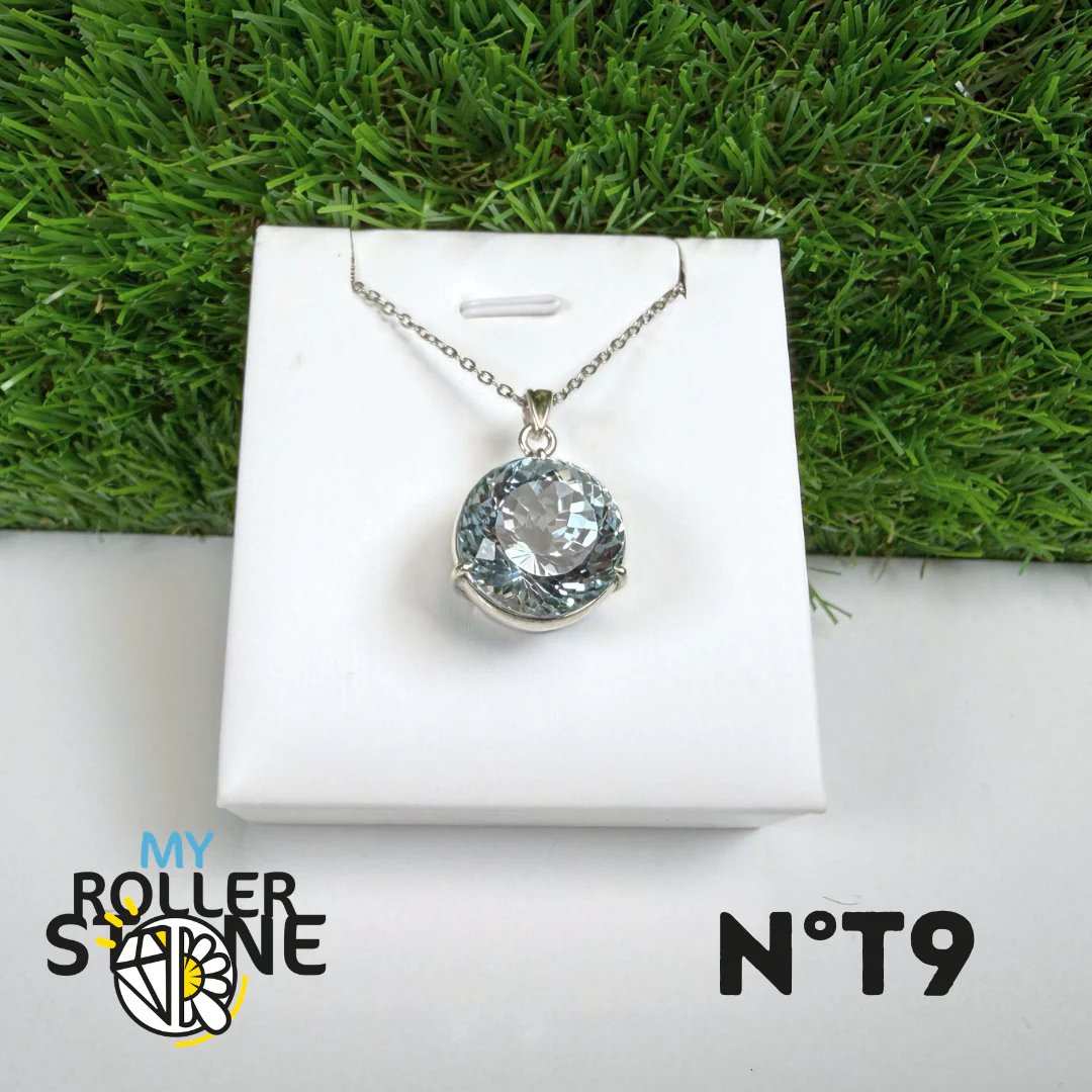 Pendentif Topaze Bleue Argent 925 #9 - Image 3