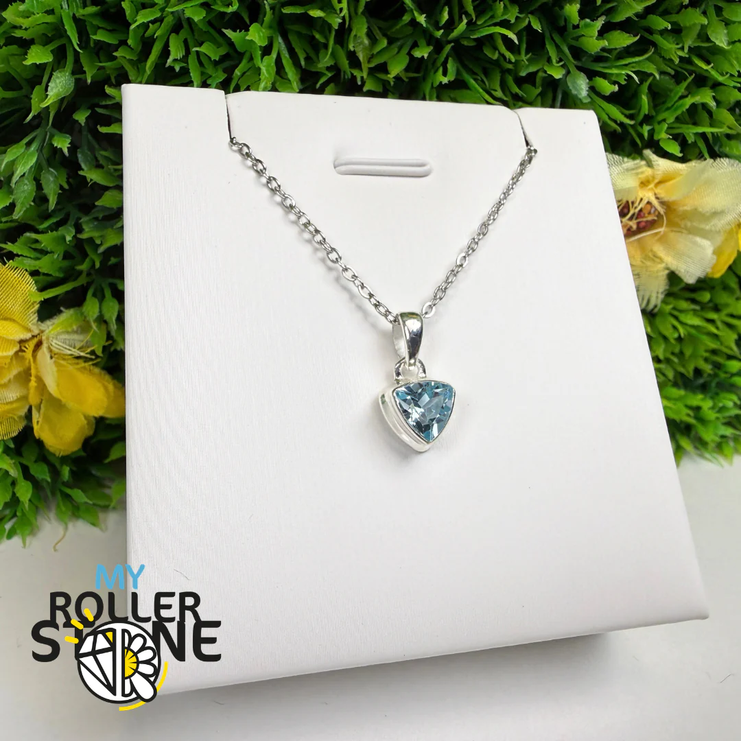 Pendentif Topaze Bleue Argent 925 BLTP1625