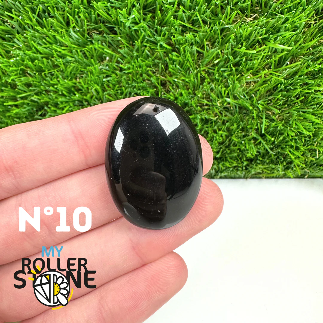 Pendentif Percé Obsidienne Noire 5A - Image 12