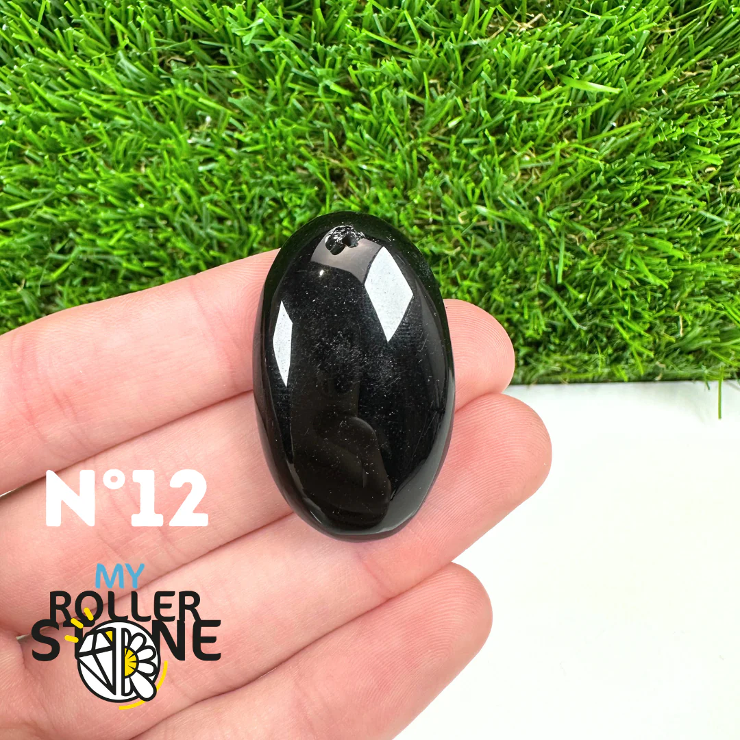 Pendentif Percé Obsidienne Noire 5A - Image 14