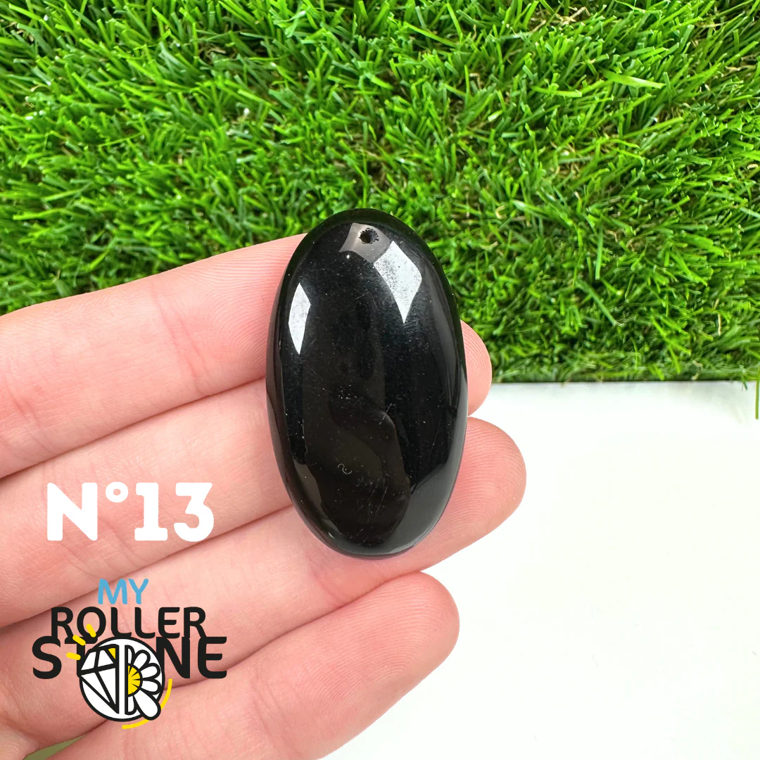 Pendentif Percé Obsidienne Noire 5A - Image 15
