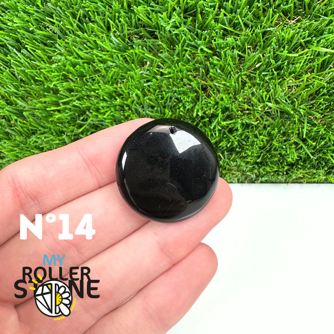 Pendentif Percé Obsidienne Noire 5A - Image 16