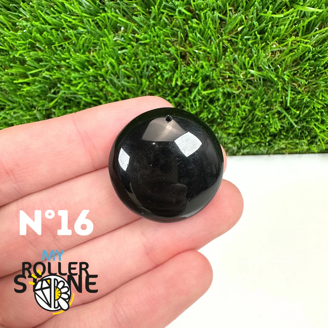 Pendentif Percé Obsidienne Noire 5A - Image 18