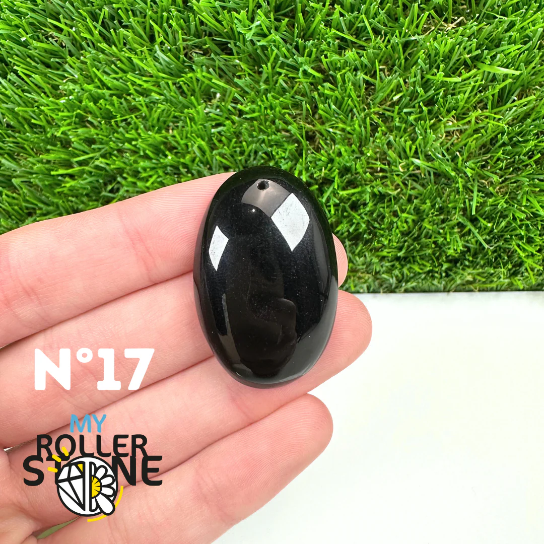Pendentif Percé Obsidienne Noire 5A - Image 19