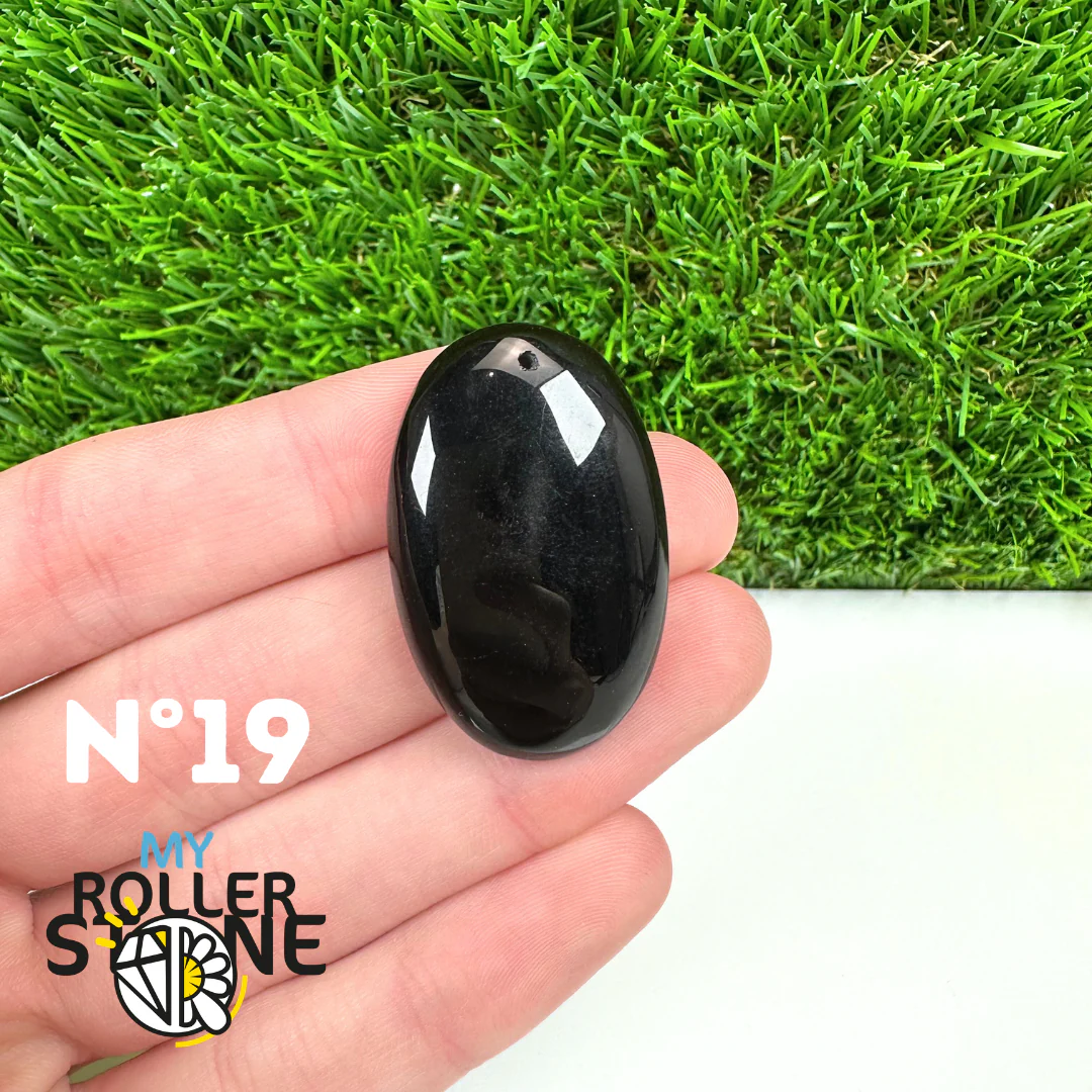 Pendentif Percé Obsidienne Noire 5A - Image 21