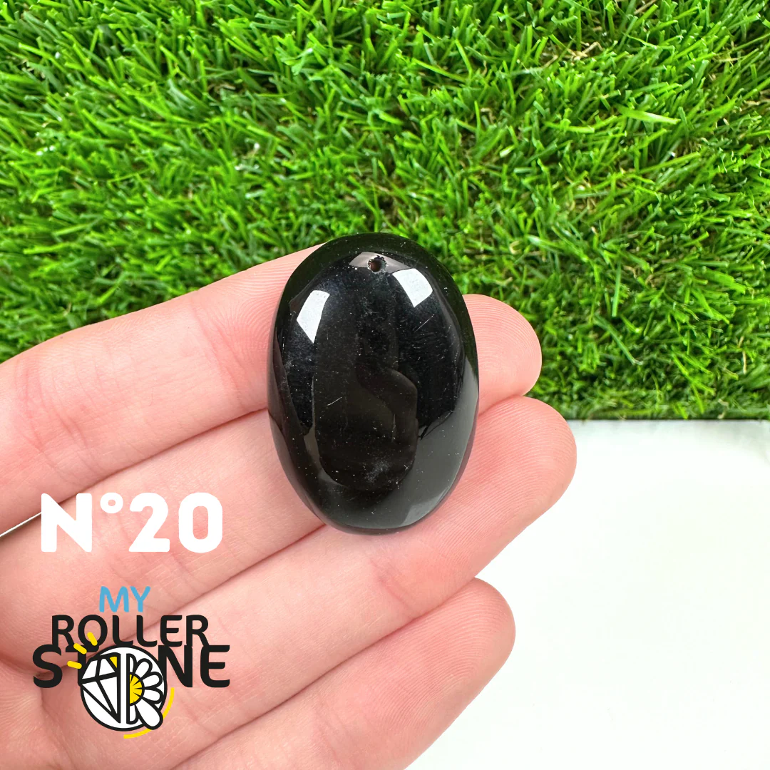 Pendentif Percé Obsidienne Noire 5A - Image 22